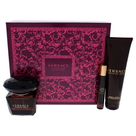 versace crystal noir gift set backpack|perfume versace crystal noir 50ml.